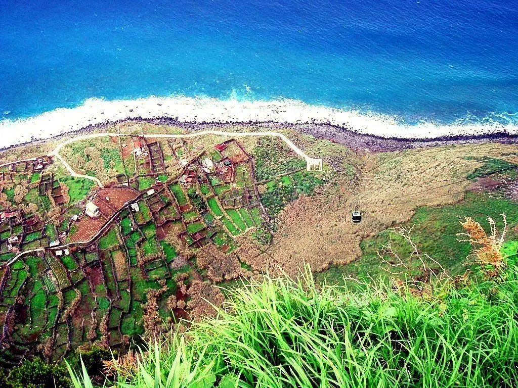 Cultivated terraces beside the cliffs