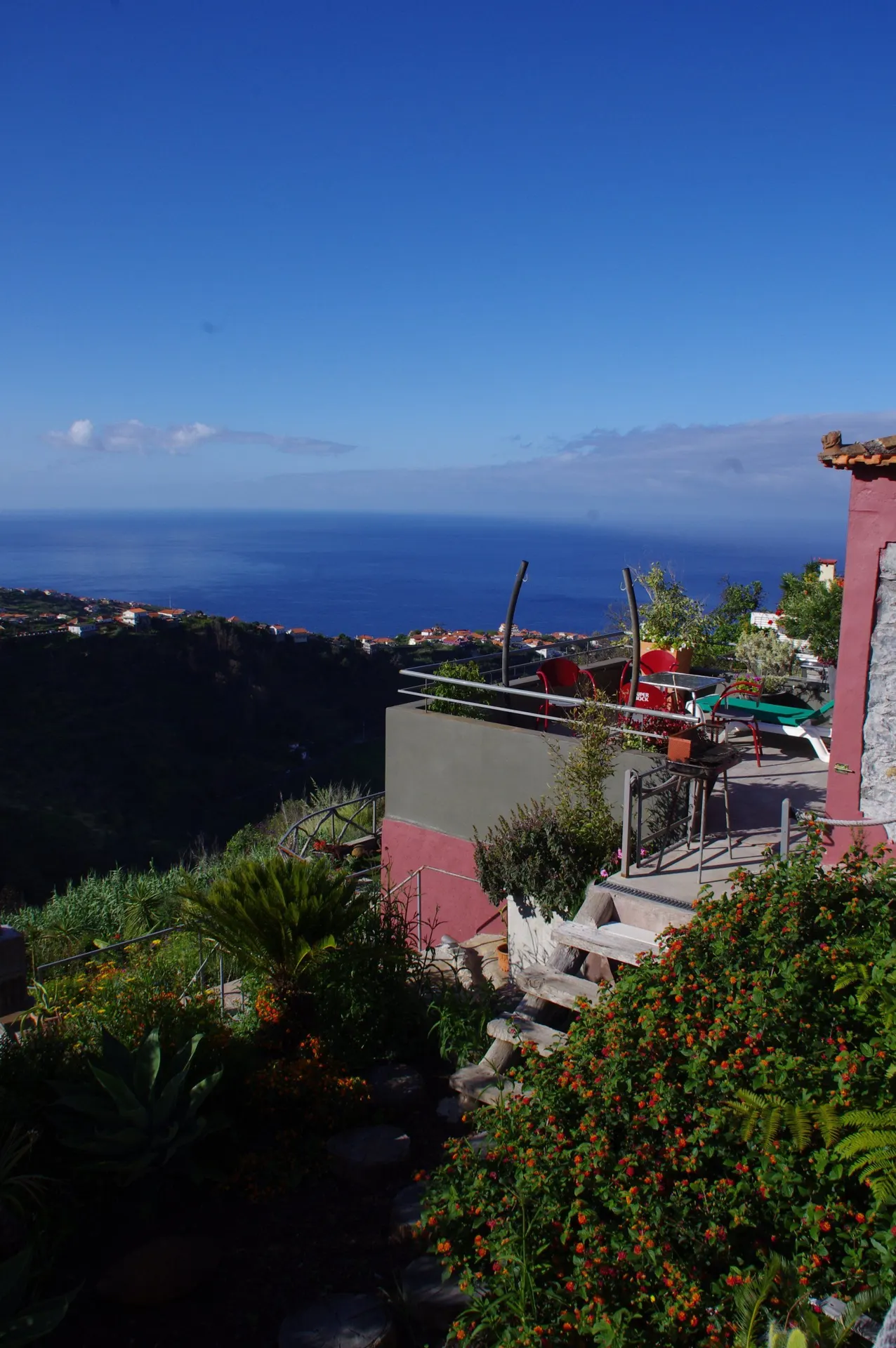 L'océan depuis le jardin de L'Eden